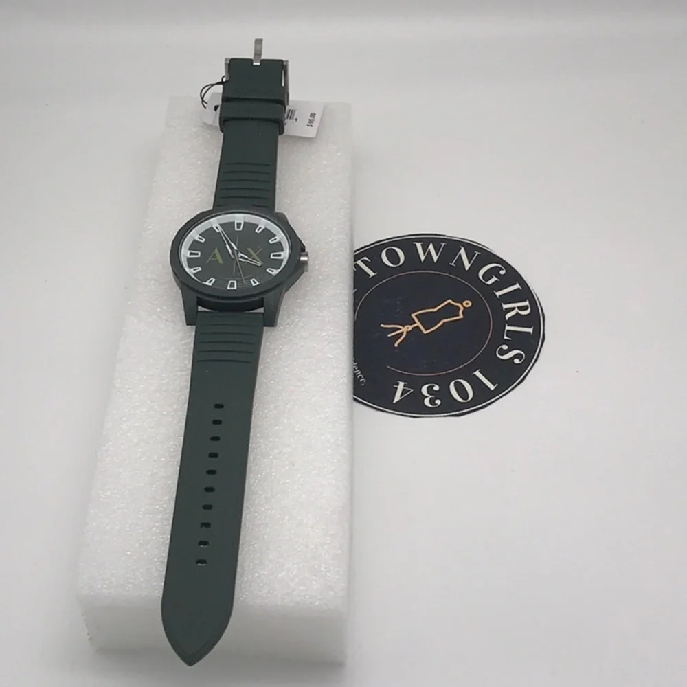 ARMANI EXCHANGE A/X  Dark Green Quartz Analog Watch NWT